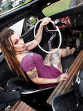 I Got Some Great Shots Of Her Through This Open Top Rat Rod...