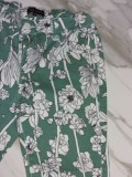 152 DIDI groene bloem broek detail