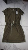 40 TRAMONTANA jurk olive mesh *nieuw* 26,50