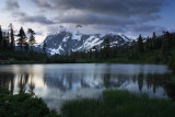 Picture Lake with approaching Sunrise