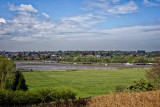 Woodbridge and Melton from Sutton Hoo walk