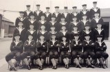 1950, 2ND MAY - JOSEPH HARRIS, I AM 2ND LEFT FRONT ROW. SOME NAMS - HALES, BLEEK, ROLF, HALLIDAY..jpg