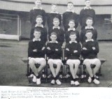 1951-52 - DAVID BRIAN DURNFORD, COLLINGWOOD CLASSES 362 & 363, LT. CDR. CARPENTER, SUB. LT. HATHAWAY, CPOs CHADWICK AND TOWNSEND