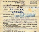 1952 OR LATER - DOUG SMITH, NEW ENTRY DIVISION CARD..jpg