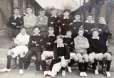 1955-56 - VICTOR GLEESON CTB, TAKEN IN MAIN ESTABLISHMENT, VICTOR IS KNEELING AT FRONT..jpg