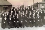 1956 - TERRY MARTIN, SPARKERS AND BUNTINGS WHO JOINED IN MARCH. I AM 4TH FROM LEFT..jpg