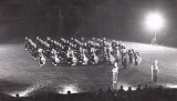 1959, SEPTEMBER - DAVE SCHULZE, BAND PLAYING WITH R.M.B. IN 1960, I WAS SILVER BUGLER ON LEFT OF 6TH COLUMN FROM FRONT.
