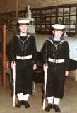 JEFF PIGGOT - 1971, RODNEY DIV. GUARD, BARRY BOSLEM ON LEFT SELF ON RGHT..jpg
