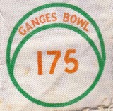 1968, MAY - RONNIE POWELL, A BOWLING ALLEY BADGE, PRIZE FOR 5 STRIKES IN A ROW..jpg