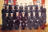 1974 22ND OCTOBER. PHIL TOOTILL, 6 WEEKS BASIC TRAINING MYSELF, MIKE TUTTIETT, KEN STEELE, AND MELVIN RUDD WENT TO HMS MERCURY