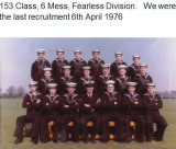 1976, 6TH APRIL - LAST RECRUITMENT, FEARLESS DIV., 153 CLASS, 6 MESS, PO ASHTON,.jpg