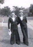 1958, 10TH JUNE - DAVE PARRY, 14 RECR., HAWKE, 47 MESS, 242 CLASS, PO TEL, ANSTEY, CLASSMATES MARTIN CUMMINS AND JOHN MAIR