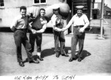 1958, 10TH JUNE - DAVE PARRY, 14 RECR., HAWKE, 47 MESS, 242 CLASS, PO TEL, ANSTEY, MARTIN, ROB, KC AND KEN OFF TO SEA