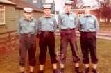 1972, SEPTEMBER - MARTIN O'FLYNN, BLAKE DIV., 8 MESS, Rob Base,Martin O'Flynn,Taff Welsh, Mike Powell.jpg