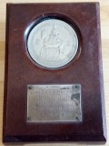 1968, 11TH JULY - RAY LESTER, BUTTON BOY'S CROWN, AROUND THE EDGE IS ENGRAVED FAITH AND TRUTH I WILL BEAR UNTO YOU