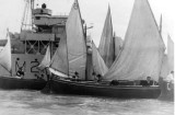 1952 - DOUGLAS CARR - A CLUTTER OF WHALERS DURING A RACE 