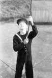 1952 - DOUGLAS CARR - BW HADLEY HOISTING THE FLAG