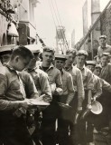 1962 - GORDON BARNES, ANSON DIVISION, ONBOARD THE MFV IN BELGIUM Q'ING FOR FOOD.jpg