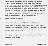 1980, 20TH MARCH - DICKIE DOYLE, INSPECTION OF THE MAST, FIRST REPORT ON ITS CONDITION, PAGE 6..jpg