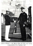 1973 - JNR. WAILES BEING CONGRATULATED BY CAPT. ASH..jpg