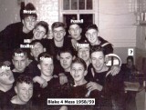 1958-59 - PETER 'FLOGGER' LAMBOURNE, 16 RECR., BLAKE, 4 MESS, 15 CLASS, X.