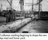 1988 - DICKIE DOYLE, RESTORATION OF THE MAST AT BRISTOL, SEE INFO BELOW PHOTO.JPG