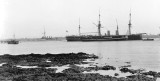 1907-08 - TIM WOODMAN, VIEW OF HMS GANGES AND HMS ADVENTURE.jpg