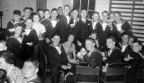 1950, 7TH JULY - MICHAEL WOOD, A PARTY IN THE GYM.jpg