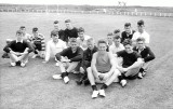 1955 - ALAN JOHNS, SPORTS DAY, ALAN HOLDING THE SHOT.jpg