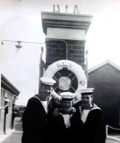 1960, 14TH NOVEMBER - TED HAMMOND, ANNEXE, HARDY, THEN EXMOUTH, 41 MESS, INSTR. MECH SMITH, WITH KEBBLE HIDE AND GEOFF TREAGUS,