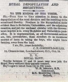1904, 13TH OCTOBER - LETTERS TO THE TIMES, REFERENCE AGE OF BOYS JOINING WITHOUT PARENTAL CONSENT..jpg