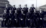 1958-59 - ARTHUR HOWARD, HAWKE, 48 MESS, 342 CLASS, TAKEN EITHER DEC. 58 OR JAN. 59 PRIOR TO GOING ON DRAFT, NAMES BELOW.