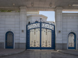 The surprisingly blue gate
