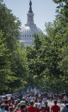 Protesters and the US Capitol