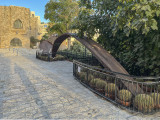 Worlds largest steel spoon in Old Jaffa, Tel Aviv
