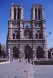 Notre Dame; frontal view. 