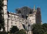 Notre Dame, recent works after fire (July 2019).