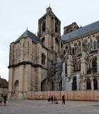 Bourges: Saint-Étienne cathedral, lateral view. 
