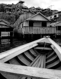 Houses on the Amazonas river banks.