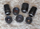 The Leicaflex lenses; the lenses are very sharp and very well built; but also ... very heavy. 