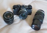 Used here: my Olympus OM2n (from early 1980s) and the Zuiko lenses 21/3.5, 28-48/4 and 75-150/4. 