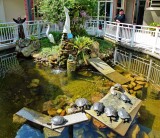 Small pond inside the convent. 