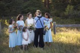 The wedding party being arranged