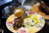 Prime rib, Irish mashed potatoes, leek and gravy