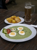 Eggs and Frankfurt Green Sauce