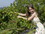 Nell in the cherries