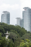 buddha and the sky scrapers