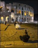 Scenes from Colloseum at night....