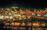 Djemaa El Fna (Square of the Dead) by night, Marrakech