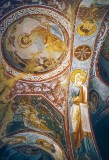 Early Christian frescoes in a cave church, Cappadocia
